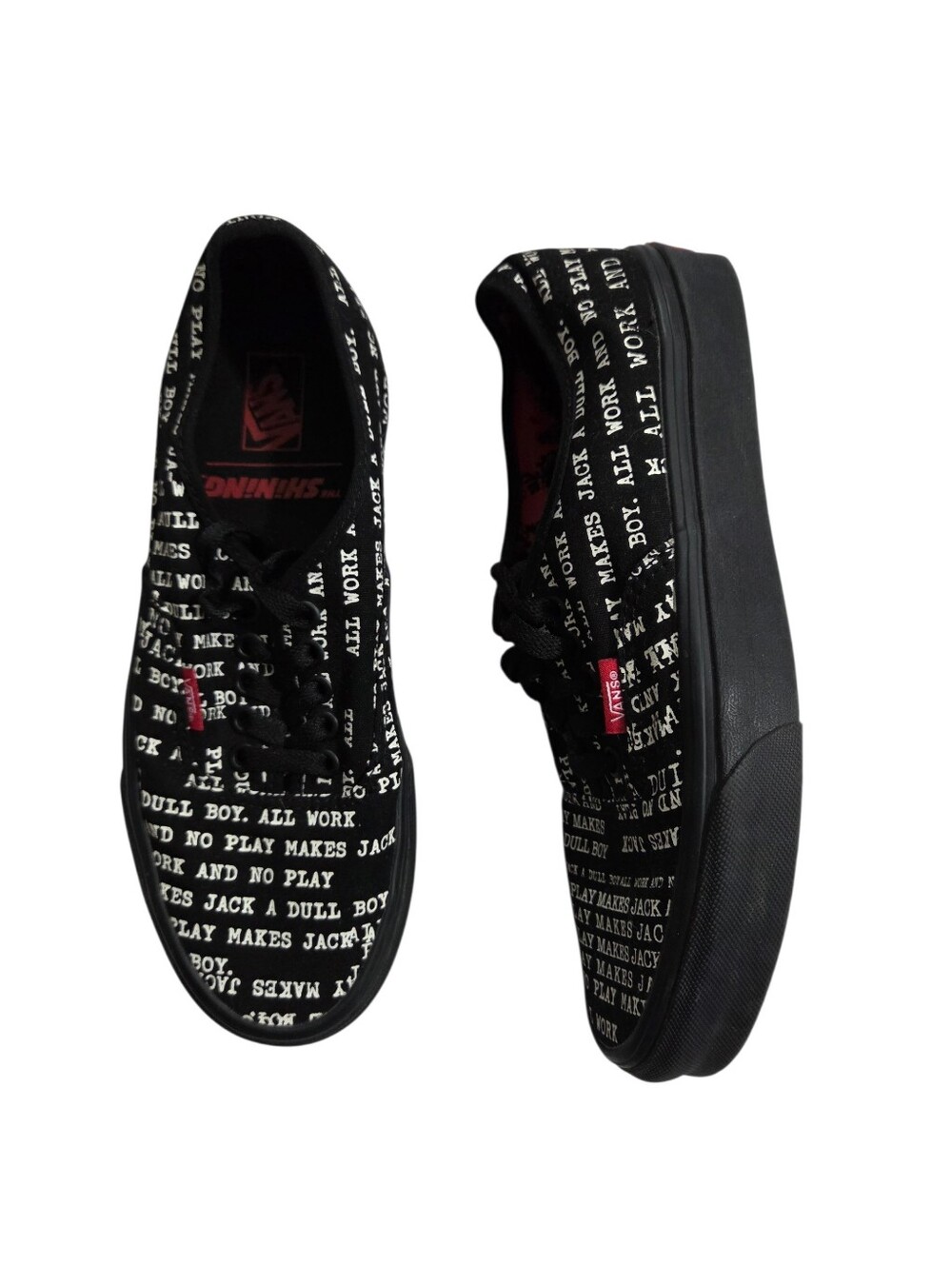 Vans House of Terror x Authentic 'The Shining' Shoes Size 6.5 M 8 W Stephen King